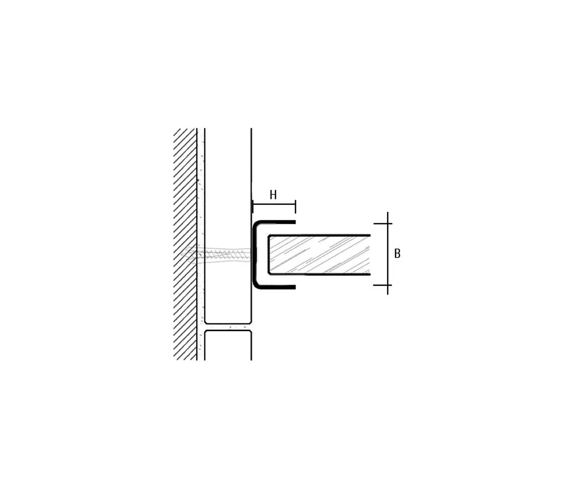 Duschprofile U - Edelstahl