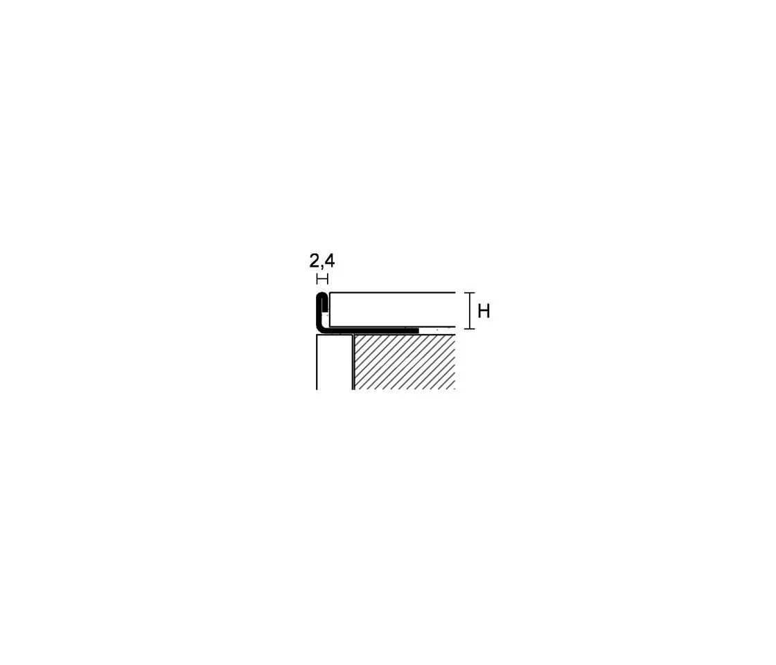 ESAI 11mm 250cm V2A schwarz