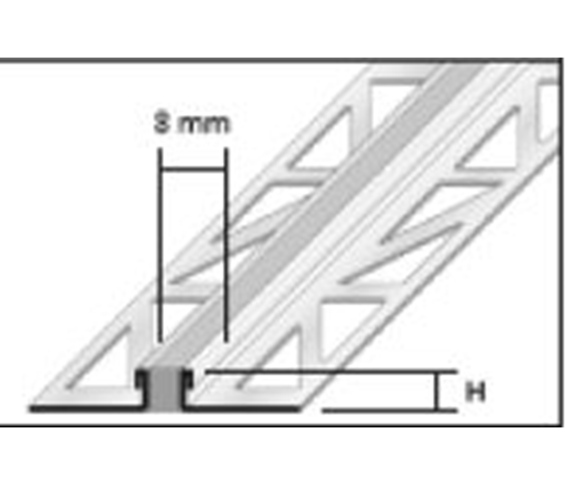 Dil-Profil 10/8mm 250cm V2A