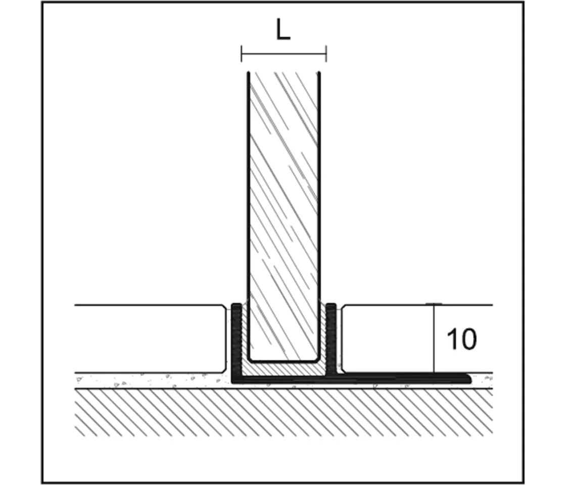 Duschprofil TGU silber